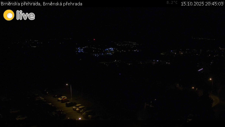 Brněnska přehrada - Brněnská přehrada - 15.10.2025 v 20:45 Brněnska přehrada - Brněnská přehrada - 15.10.2025 v 20:45