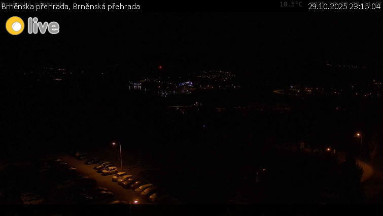 Brněnska přehrada - Brněnská přehrada - 29.10.2025 v 23:15 Brněnska přehrada - Brněnská přehrada - 29.10.2025 v 23:15