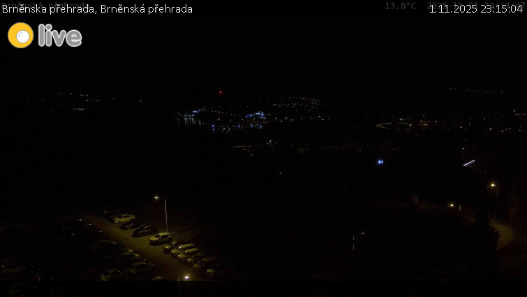 Brněnska přehrada - Brněnská přehrada - 1.11.2025 v 23:15 Brněnska přehrada - Brněnská přehrada - 1.11.2025 v 23:15