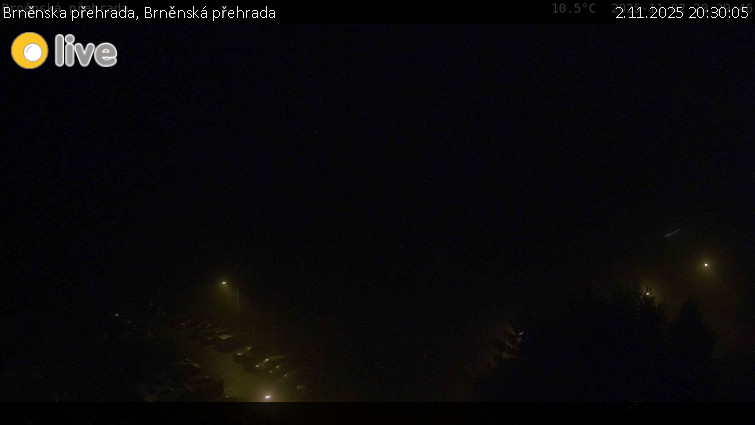 Brněnska přehrada - Brněnská přehrada - 2.11.2025 v 20:30 Brněnska přehrada - Brněnská přehrada - 2.11.2025 v 20:30