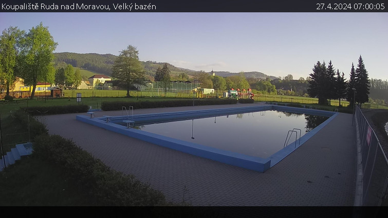 Koupaliště Ruda nad Moravou - Velký bazén - 27.4.2024 v 07:00