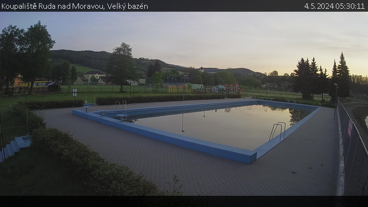 Koupaliště Ruda nad Moravou - Velký bazén - 4.5.2024 v 05:30