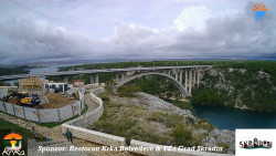 Skradin, řeka Krka, most A1
