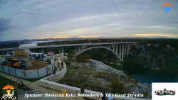 Skradin, řeka Krka, most A1