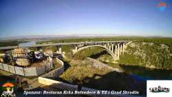 Skradin, řeka Krka, most A1