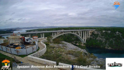Skradin, řeka Krka, most A1