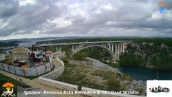 Skradin, řeka Krka, most A1