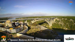 Skradin, řeka Krka, most A1