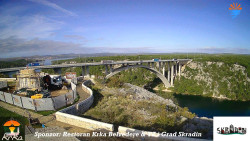 Skradin, řeka Krka, most A1