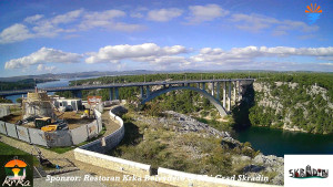 Městečko Skradin - Skradin, řeka Krka, most A1 - 1.11.2025 v 11:45 Městečko Skradin - Skradin, řeka Krka, most A1 - 1.11.2025 v 11:45