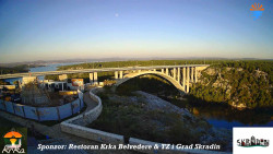 Skradin, řeka Krka, most A1