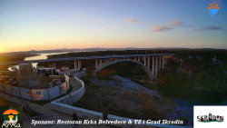 Skradin, řeka Krka, most A1