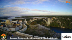 Skradin, řeka Krka, most A1