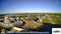 Skradin, řeka Krka, most A1