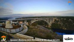 Skradin, řeka Krka, most A1