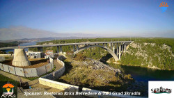 Skradin, řeka Krka, most A1