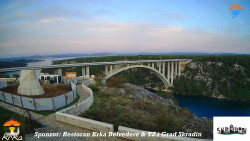 Skradin, řeka Krka, most A1