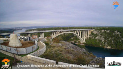 Skradin, řeka Krka, most A1