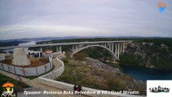 Skradin, řeka Krka, most A1