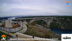 Skradin, řeka Krka, most A1