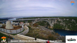 Skradin, řeka Krka, most A1