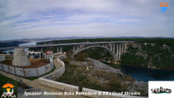 Skradin, řeka Krka, most A1