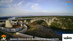 Skradin, řeka Krka, most A1