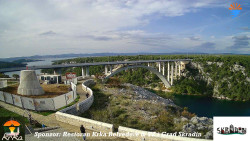 Skradin, řeka Krka, most A1