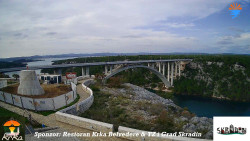 Skradin, řeka Krka, most A1