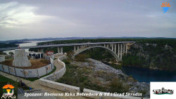 Skradin, řeka Krka, most A1
