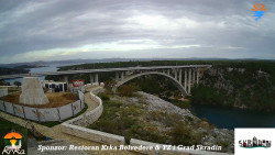 Skradin, řeka Krka, most A1