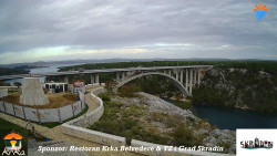 Skradin, řeka Krka, most A1