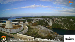 Skradin, řeka Krka, most A1
