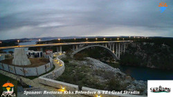 Skradin, řeka Krka, most A1