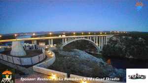 Městečko Skradin - Skradin, řeka Krka, most A1 - 19.11.2025 v 06:30 Městečko Skradin - Skradin, řeka Krka, most A1 - 19.11.2025 v 06:30