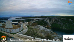 Skradin, řeka Krka, most A1