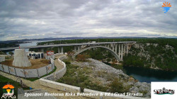 Skradin, řeka Krka, most A1