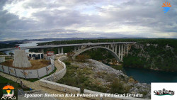 Skradin, řeka Krka, most A1