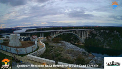 Skradin, řeka Krka, most A1