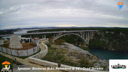 Skradin, řeka Krka, most A1