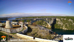 Skradin, řeka Krka, most A1