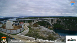 Skradin, řeka Krka, most A1