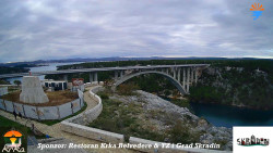 Skradin, řeka Krka, most A1