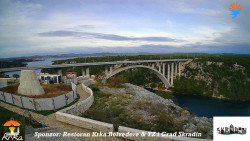 Skradin, řeka Krka, most A1