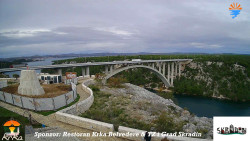 Skradin, řeka Krka, most A1