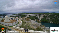 Skradin, řeka Krka, most A1