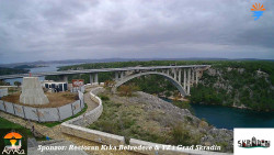 Skradin, řeka Krka, most A1