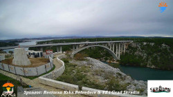 Skradin, řeka Krka, most A1