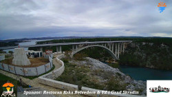 Skradin, řeka Krka, most A1