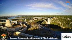 Skradin, řeka Krka, most A1